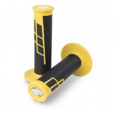 Clamp on grips 1/2 waffle yellow/black ProTaper