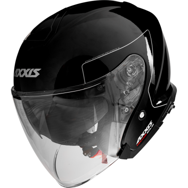 JET helmet AXXIS MIRAGE SV ABS solid black gloss , L dydžio