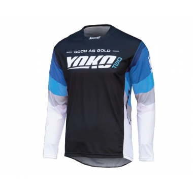 MX jersey YOKO TWO black/white/blue , M dydžio