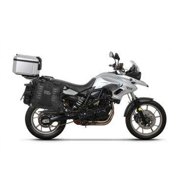 Complete set of SHAD TERRA TR40 adventure saddlebags and SHAD TERRA aluminium 48L topcase, including STIPRINĀJUMSing kit SHAD BMW F 650 GS / F 700 GS/ F 800 GS (2008 - 2018)