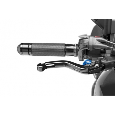 Brake lever without adapter PUIG, trumpas MELNS/ZILS