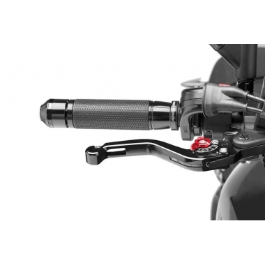 Brake lever without adapter PUIG, trumpas, juodai raudonos spalvos