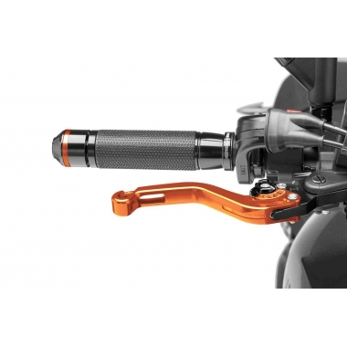 Brake lever without adapter PUIG, trumpas orange/black