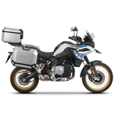 Complete set of aluminum cases SHAD TERRA, 37L topcase + 36L / 47L side cases, including STIPRINĀJUMSing kit and plate SHAD BMW F 750 GS/ F 850 GS/ F 850 GS Adventure