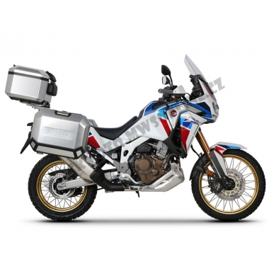 Complete set of aluminum cases SHAD TERRA, 37L topcase + 36L / 47L side cases, including STIPRINĀJUMSing kit and plate SHAD HONDA CRF 1100 Africa Twin
