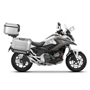 Complete set of aluminum cases SHAD TERRA, 37L topcase + 47L / 47L side cases, including STIPRINĀJUMSing kit and plate SHAD HONDA NC 750 X