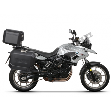 Complete set of MELNS aluminum cases SHAD TERRA, 37L topcase + 36L / 47L side cases, including STIPRINĀJUMSing kit and plate SHAD BMW F 650 GS/ F 700 GS/ F 800 GS