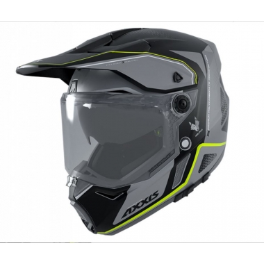 Dualsport helmet AXXIS WOLF DS roadrunner b2 gloss gray, XL dydžio