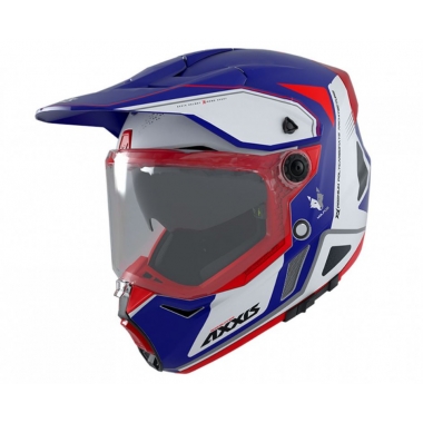 Dualsport helmet AXXIS WOLF DS roadrunner c7 matt blue, M dydžio