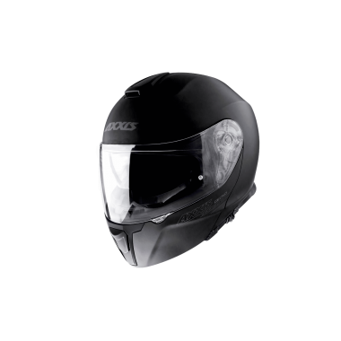 FLIP UP helmet AXXIS GECKO SV ABS solid black gloss, S dydžio