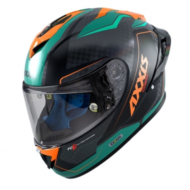 FULL FACE helmet AXXIS COBRA rage a16 gloss green, XS dydžio