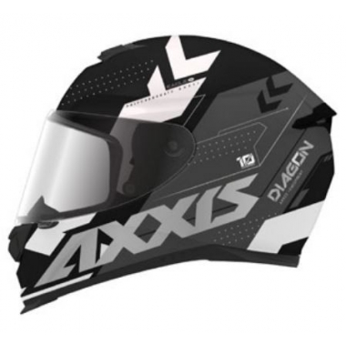 FULL FACE helmet AXXIS EAGLE SV DIAGON D3 matt white, XXL dydžio