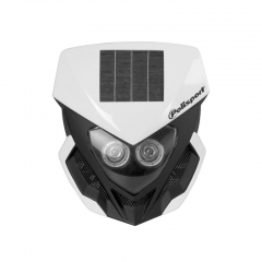 Headlights POLISPORT LOOKOS EVO Solar Version with LED (headlight+battery) BALTS/MELNS