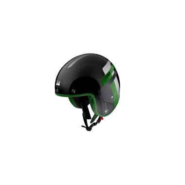 JET helmet AXXIS HORNET SV ABS old style b6 gloss green, L dydžio