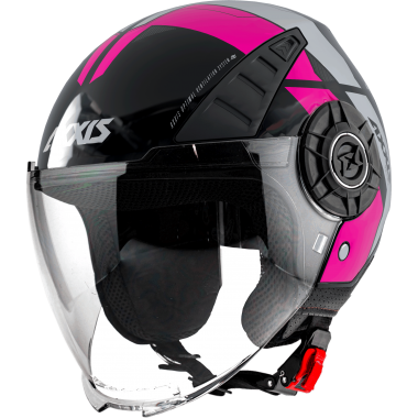 JET helmet AXXIS METRO ABS cool b8 matt fluor pink, XXL dydžio