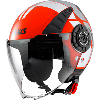 JET helmet AXXIS METRO ABS cool c5 matt fluor red, XL dydžio