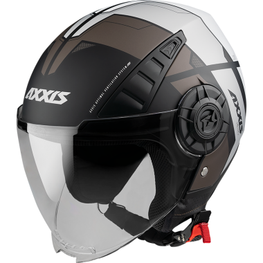 JET helmet AXXIS METRO ABS metro b2 gloss grey, M dydžio