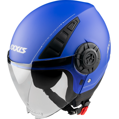 JET helmet AXXIS METRO ABS solid blue matt, XL dydžio