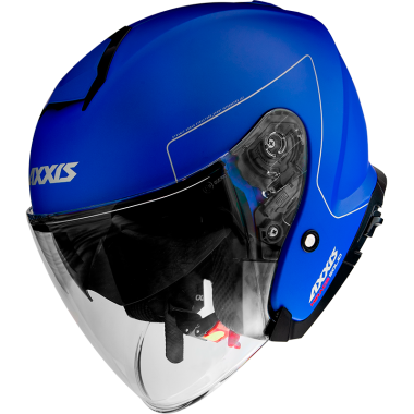 JET helmet AXXIS MIRAGE SV ABS solid a7 matt blue, XL dydžio