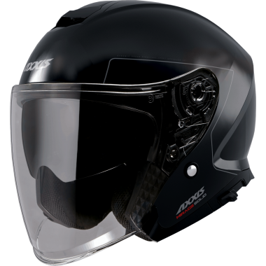JET helmet AXXIS MIRAGE SV ABS solid black matt, XS dydžio