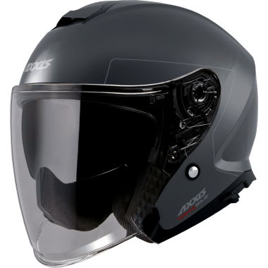 JET helmet AXXIS MIRAGE SV ABS solid grey titan matt, S dydžio