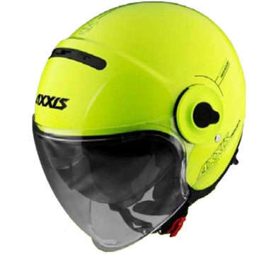 JET helmet AXXIS RAVEN SV ABS solid yellow fluor gloss, M dydžio