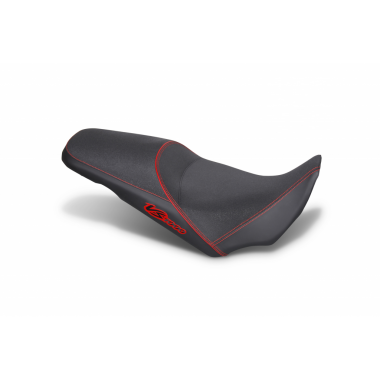 Komfortiška sėdynė SHAD heated black, red seams