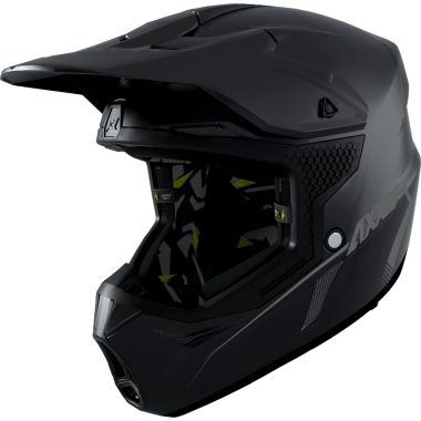 MX helmet AXXIS WOLF ABS solid black matt, M dydžio