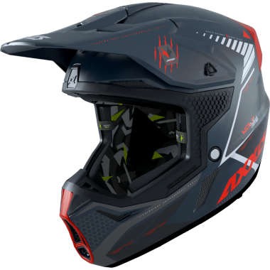 MX helmet AXXIS WOLF ABS star track b5 red matt, XS dydžio
