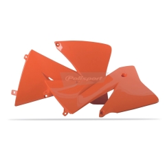 Radiatoriaus plastmasės POLISPORT (pora) orange KTM