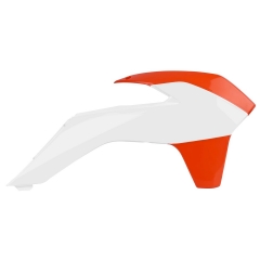 Radiatoriaus plastmasės POLISPORT (pora) white/orange KTM