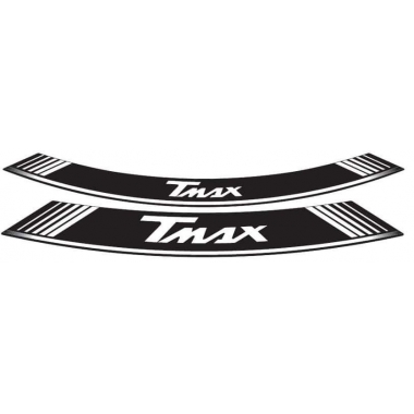 Ratlankio lipdukas PUIG T-MAX BALTS set of 8 rim strips