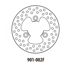 Stabdžių diskas GOLDFREN 901-002F priekinių 170 mm