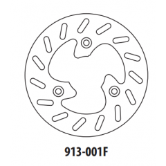 Stabdžių diskas GOLDFREN 913-001F priekinių 190 mm