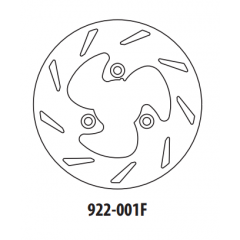Stabdžių diskas GOLDFREN 922-001F priekinių 199,8 mm