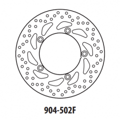 Stabdžių diskas GOLDFREN 904-502F priekinių 260 mm