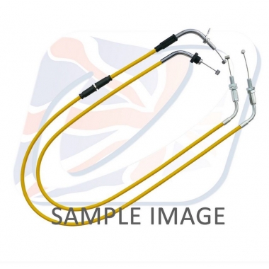 Throttle cables (pair) Venhill featherlight, DZELTENĀ KRĀSĀ
