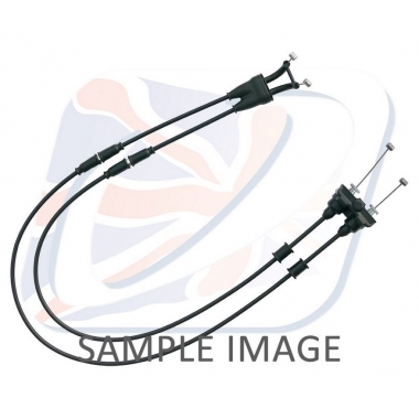Throttle cables (pair) Venhill featherlight, MELNĀ KRĀSĀ