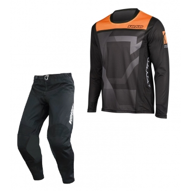 Set of MX pants and MX jersey YOKO TRE+KISA black; black/orange 36 (XL)
