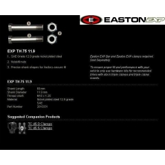 Vairo montavimo rinkinys EASTON EXP EXP TH 75 11.9