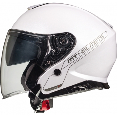 UŽDARAS (FULL-FACE) ĶIVERE MT HELMETS OF504SV THUNDER 3 SV JET SOLID A0 GLOSS PEARL BALTS