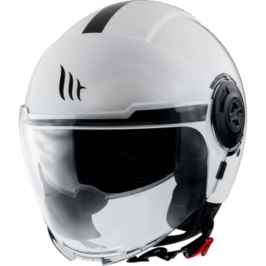 ATVIRAS (OPEN-FACE) ĶIVERE MT HELMETS OF502SV VIALE SV SOLID A0 GLOSS PEARL BALTS