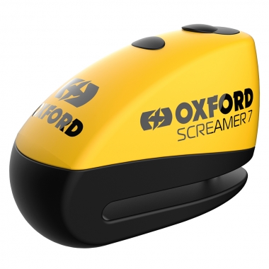 Motociklo apsaugai Oxford Screamer7 Alarm Disc Lock Yellow/black