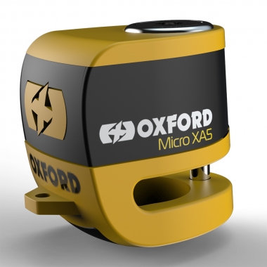 Motociklo apsaugai Oxford Micro XA5 Disc Lock Yellow/Black