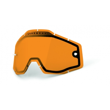 MX GOGGLE LENS 100% PERSIMMON DUAL VENTED