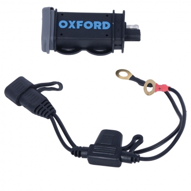 OXFORD 12V USB 2.1AMP FUSED POWER CHARGING KIT