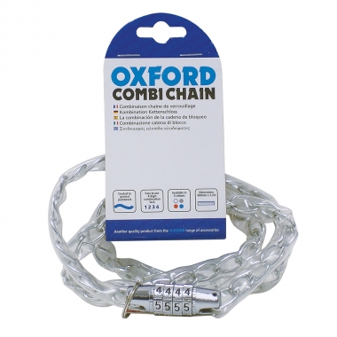 MOTOCIKLU DROŠĪBAIi Oxford Combi Chain Combination Lock 36