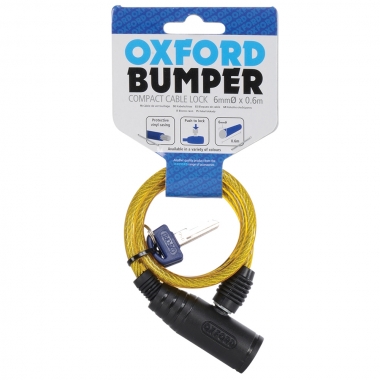 ANTI-THEFT SYSTEM OXFORD Bumper cable lock Yellow