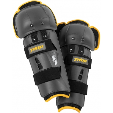 KNEE GUARDS THOR SECTOR GP CE CHARCOAL/YELLOW