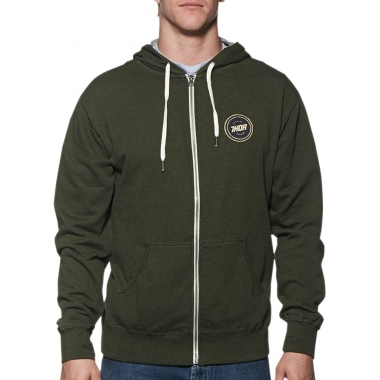 THOR WINNERS CIRCLE ARMY/HEATHER ZIP-UP PULLOVER